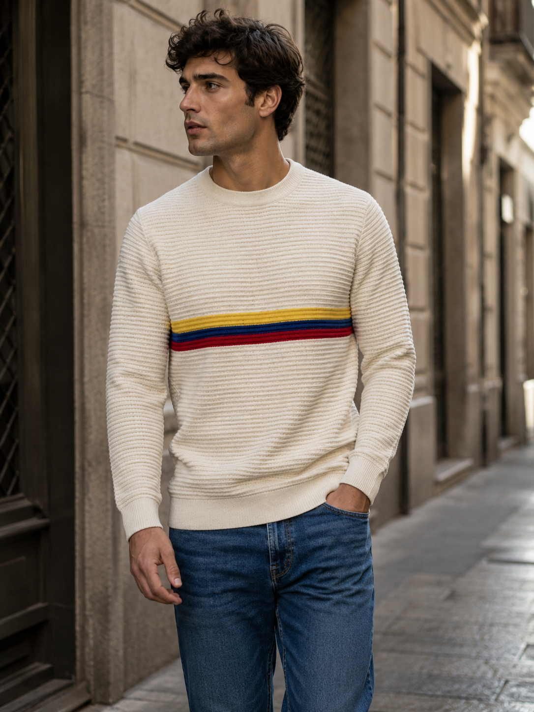 Suéter Tricolor